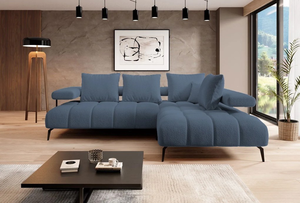 Ъглов диван Магнито-син-десен