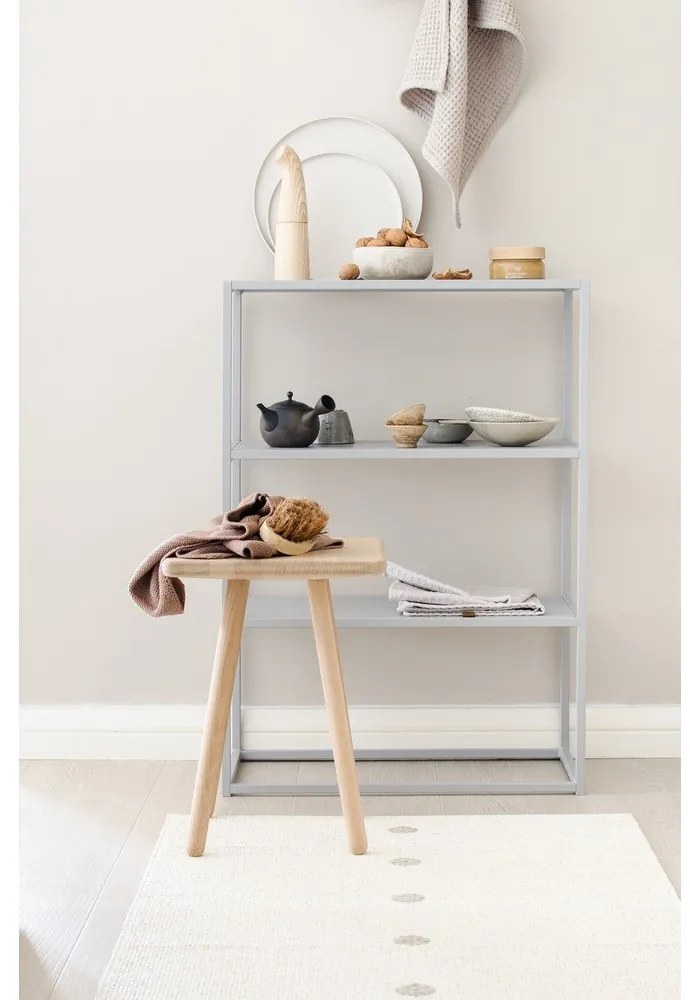 Бежов и кремав килим за открито и закрито 70x60 cm Peg Linen Vanilla – Pappelina