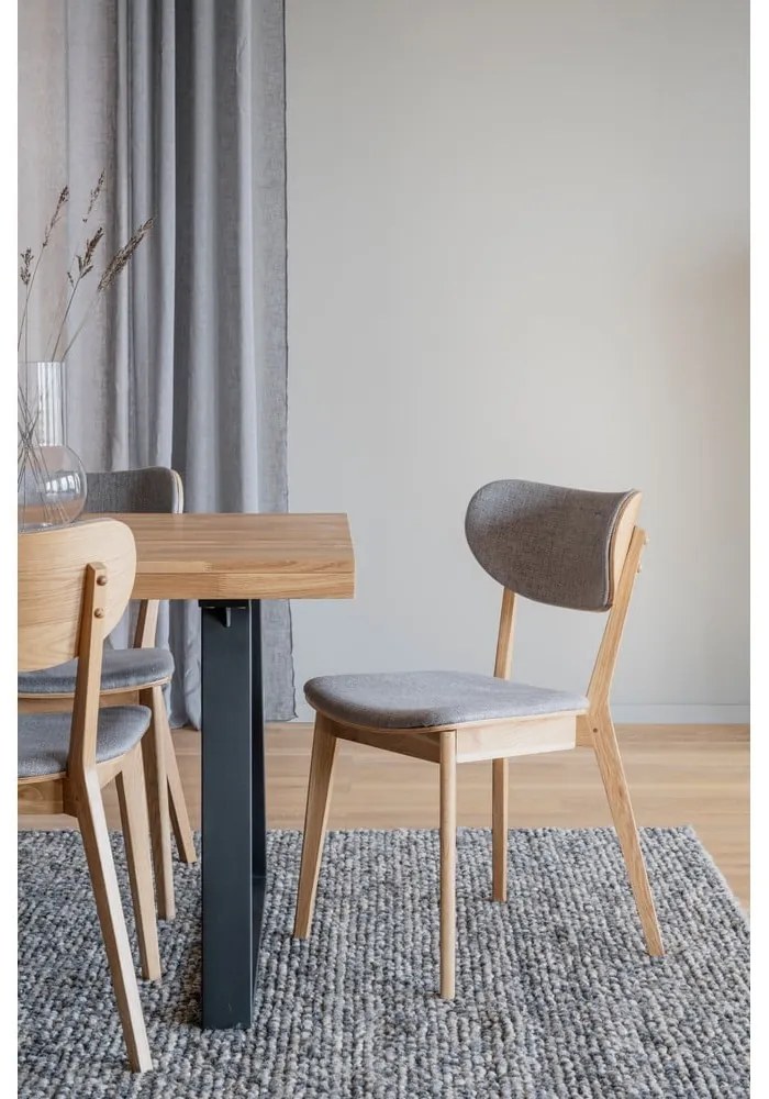 Сиви трапезни столове в комплект от 2 броя Kato - Rowico