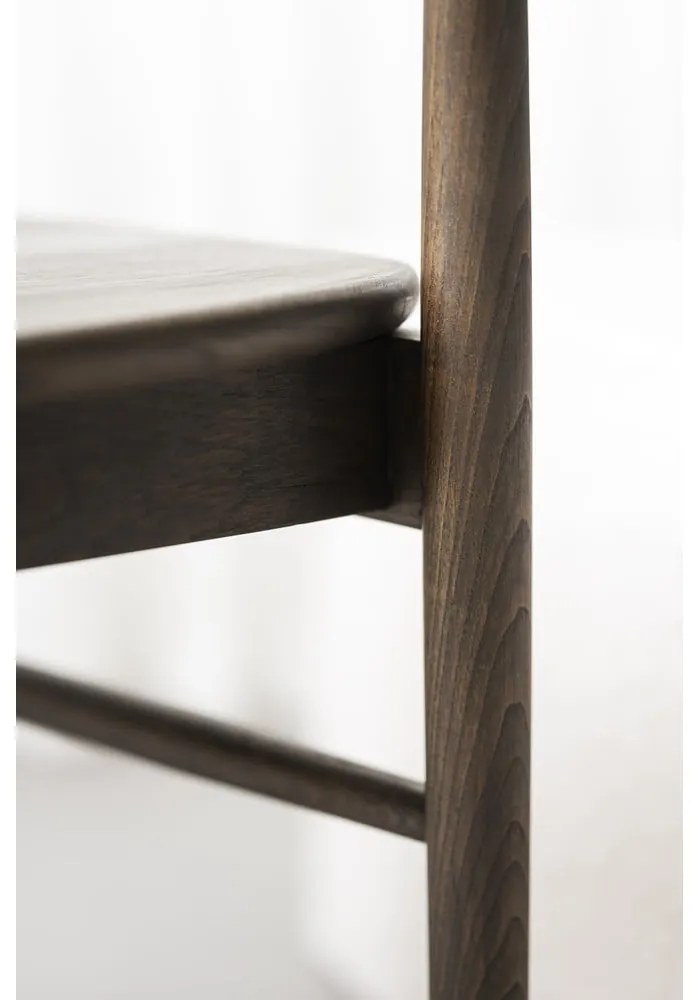 Тъмнокафяв трапезен стол от масивен дъб Maidstone – Rowico