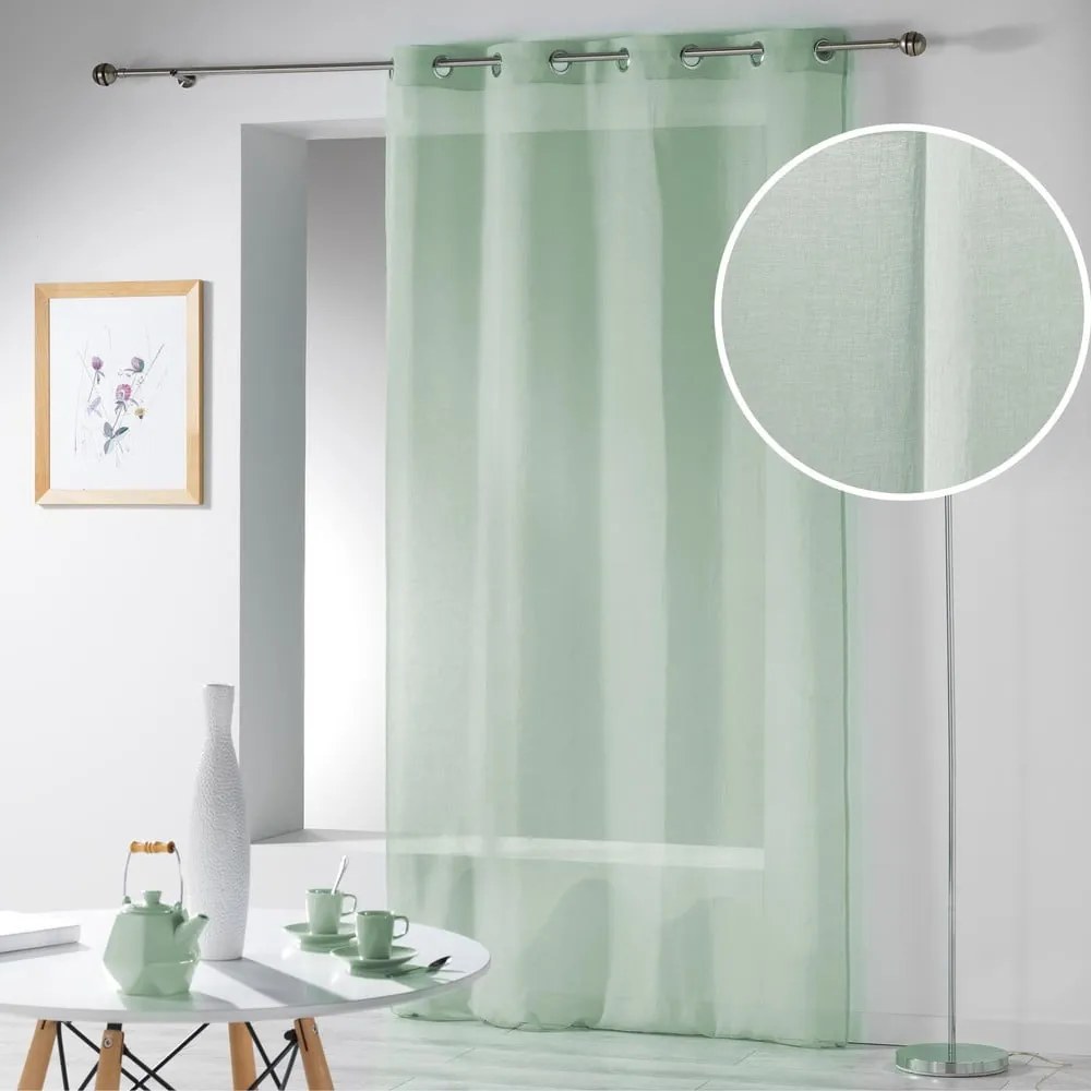 Светлозелена завеса 140x280 cm Telma – douceur d'intérieur