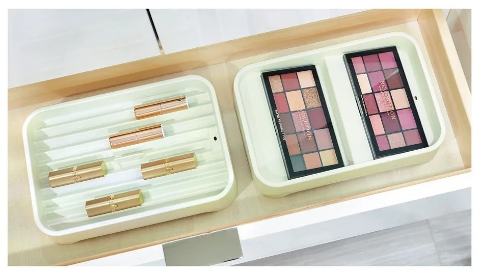 Бял органайзер за бижута Eco Bin, 28,12 x 19,23 cm - iDesign