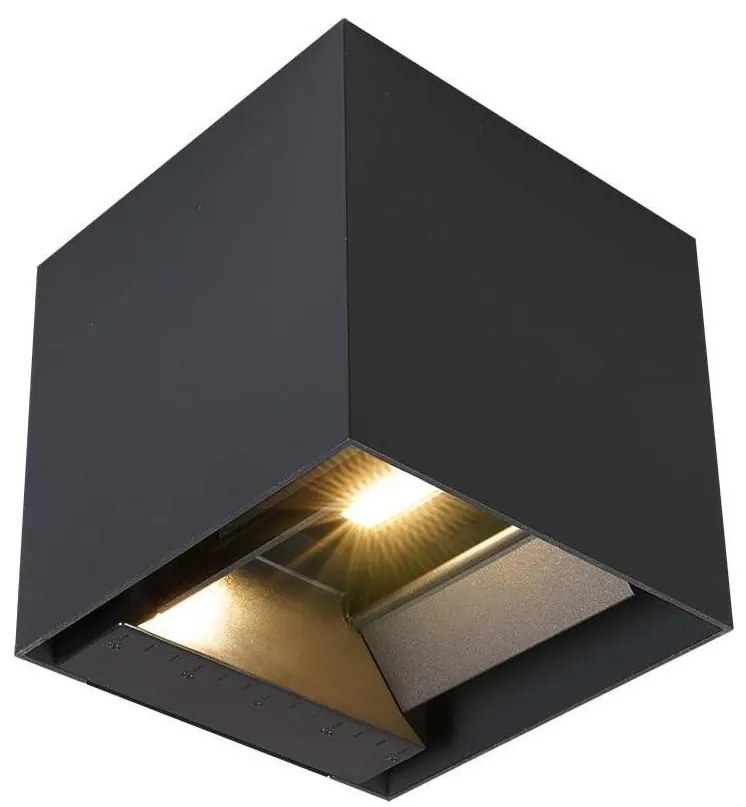 LED соларен стенен осветител със сензор LED/9W/5V IP65 2600 mAh антрацит