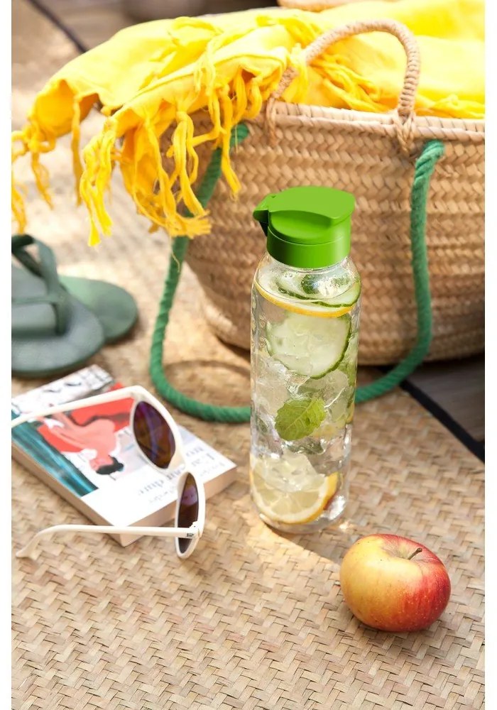 Бутилка със зелена капачка , 750 ml Dots - Curver