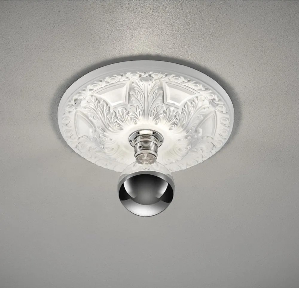 Бяло осветително тяло за таван ø 30 cm Lilly – Trio