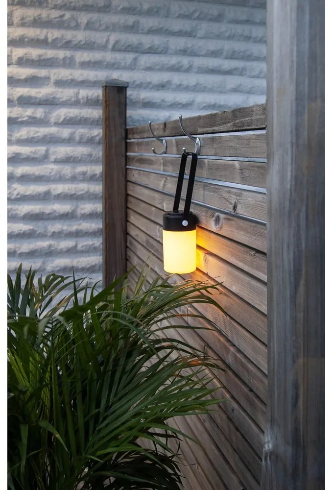 LED фенер в черно и бежово, височина 19 см Flame - Star Trading