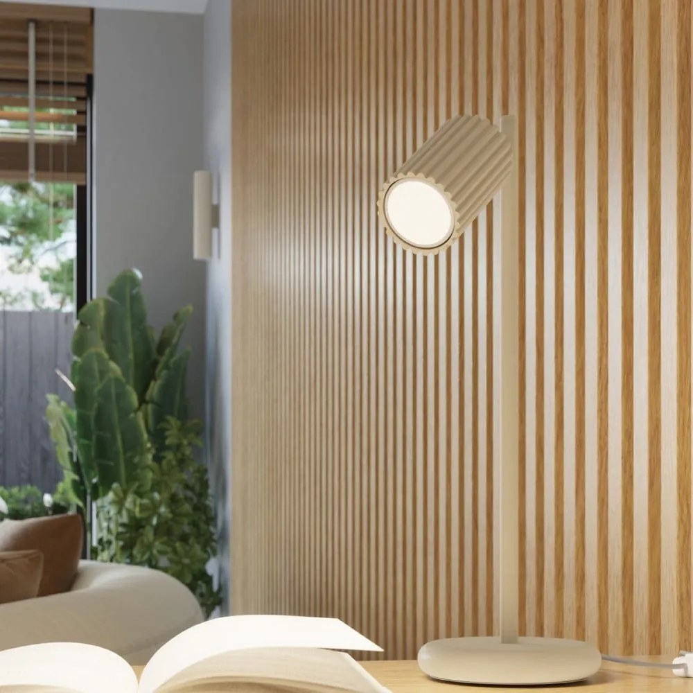 Кремава стенна лампа Gleam – Sollux