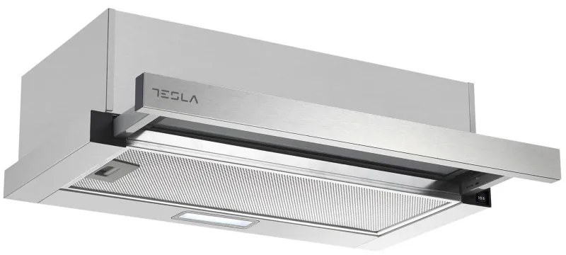Абсорбатор Tesla DT600AX, 120W, 2 мотора, Алуминиев филтър, 350 m3/h, LED, Клас D, Инокс