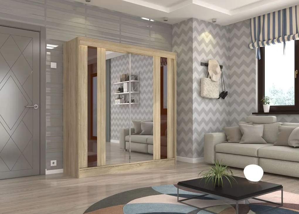 Гардероб Nabi 200 плъзгащ се-Drus-Kafe