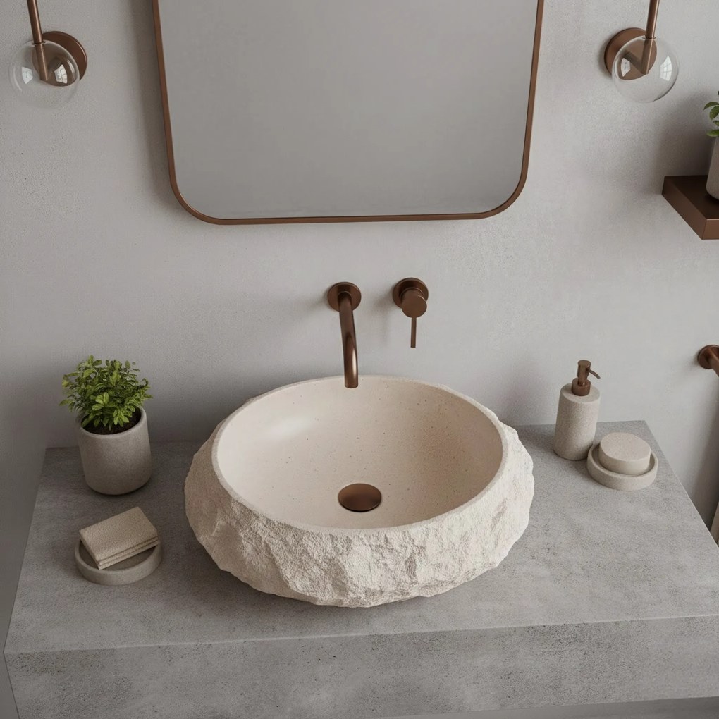 Умивалник за плот Mika Warm Beige
