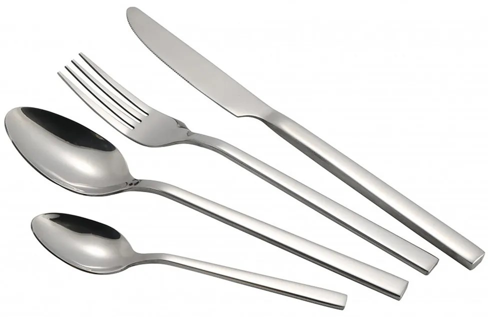 Комплект прибори за хранене ZEPHYR ZP 1512 Z24, 24 части, Неръждаема стомана, Сребрист