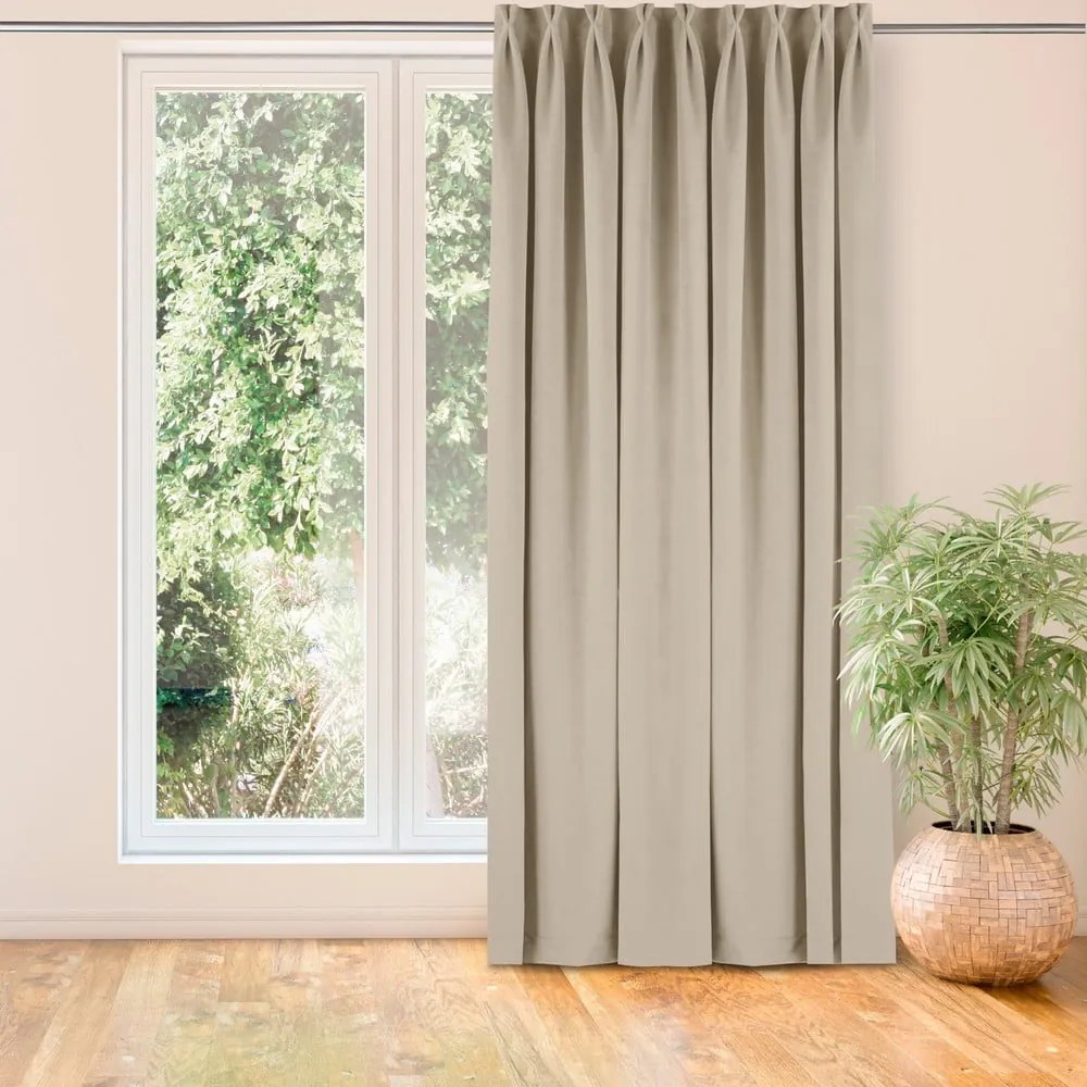 Завеса в кремав цвят 200x270 cm Vila - Homede