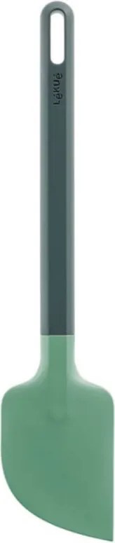 Шпатула за обиране Lekue 1010186, 28.5 см, Против надраскване, 4/220°C, Гъвкав ръб, Зелен