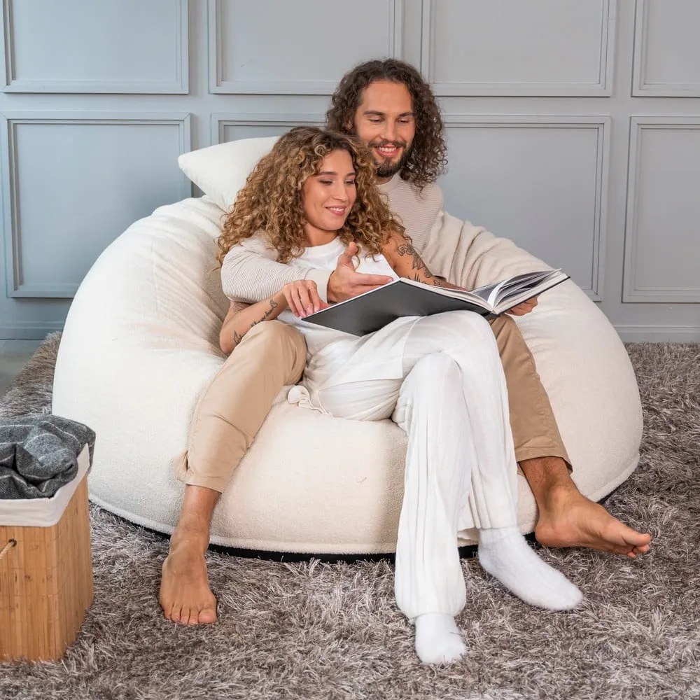 Кафяв пуф от букле Om 135 – SLOWDOWN