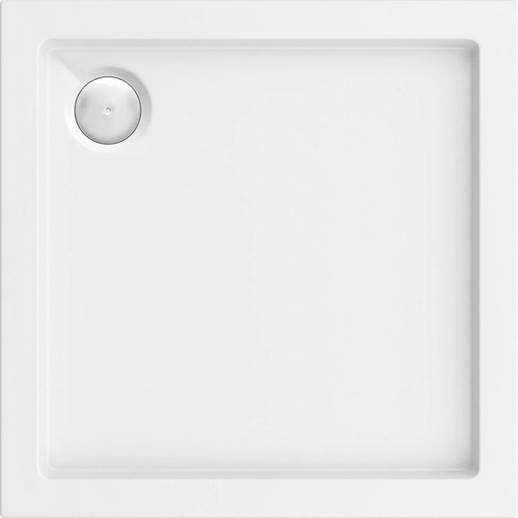 Корито за душ кабина-акрилно Rea Belmond White 80x80 Chrome