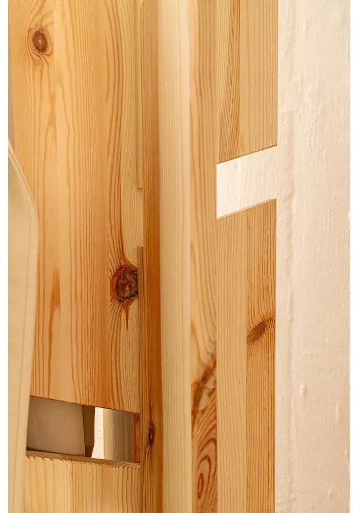 Стойка за връхни дрехи от масивен бор в естествен цвят 60x186 cm Keeper – Karup Design