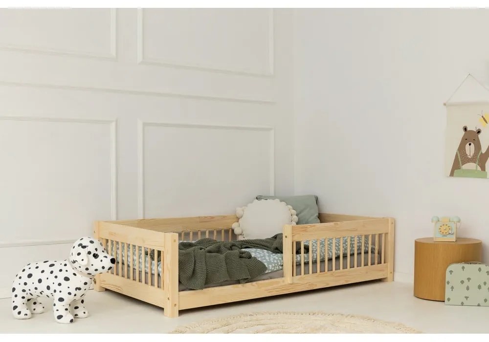 Детско легло от масивен бор в естествен цвят 90x200 cm Mila CPW – Adeko