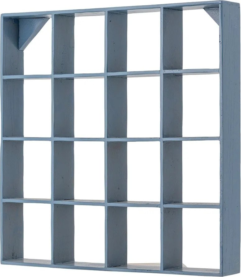 Син на няколко нива стенен рафт от рециклирано дърво 70 cm Bekka – Bloomingville