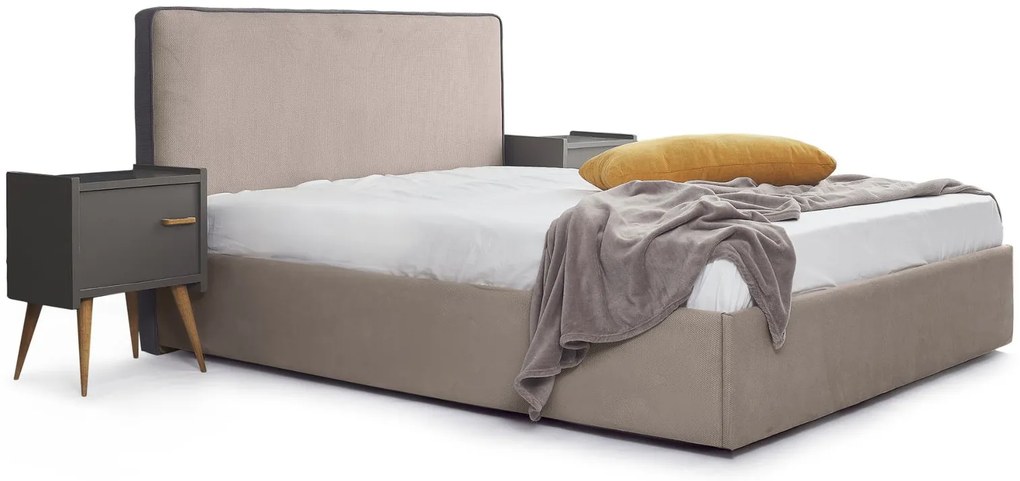 Тапицирано легло Ritz-Mocca-90 x 200-Ξύλα Ελάτου