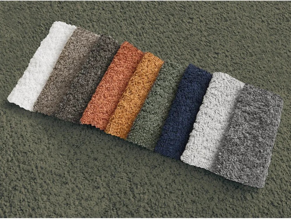 Зелена табуретка от прежда с примки от букле Montaigne – Bobochic Paris