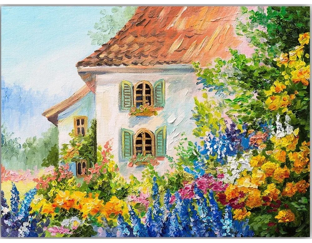 Живопис 100x70 cm House - Wallity