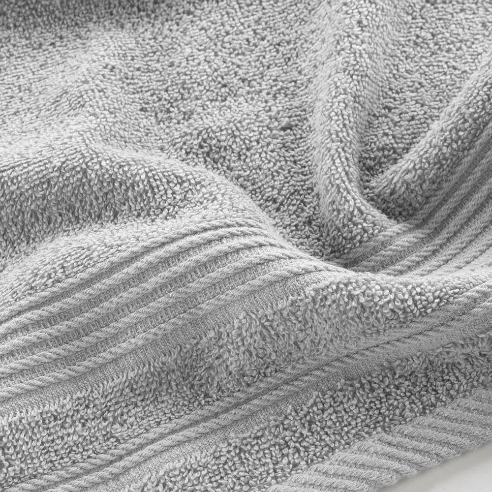 Светлосива памучна кърпа от тери 30x50 cm Tendresse – douceur d'intérieur