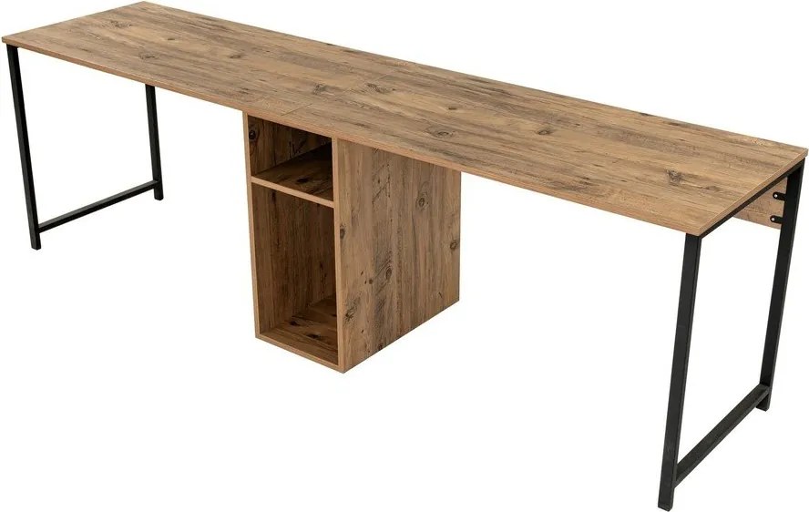 Работна маса с боров декор 60x240 cm Twin – Kalune Design