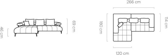 Ъглов диван Magnito-Gkri