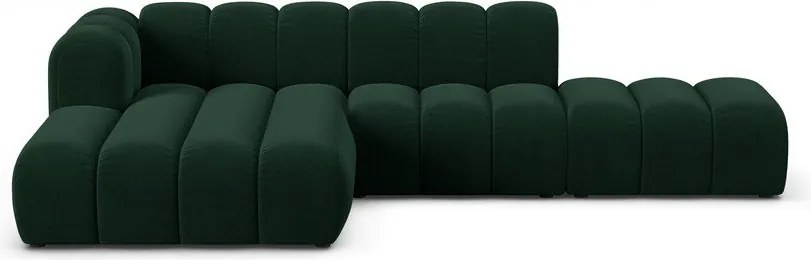 Тъмнозелен ъглов диван (ляв ъгъл) Lupine – Micadoni Home
