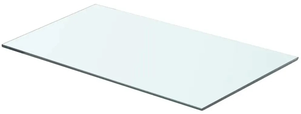 243826 vidaXL Плоча за рафт, прозрачно стъкло, 60 x 30 см