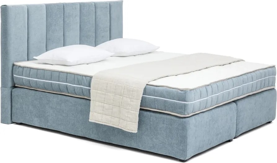 Синьо боксспринг легло 160x200 cm Olia Bold Line – Bonami Selection