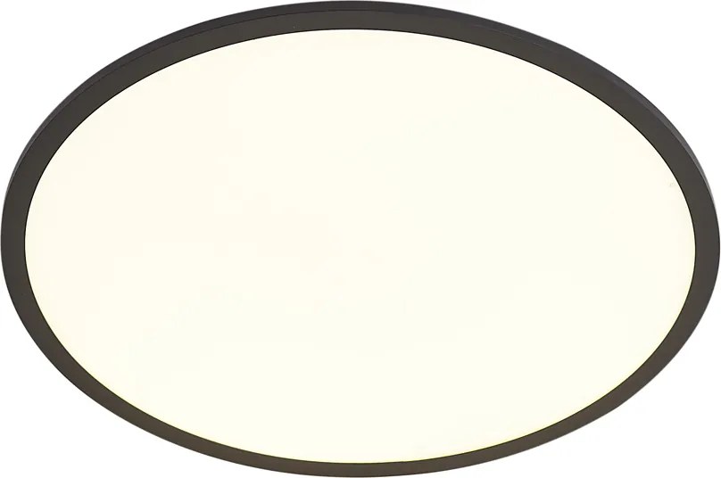 Smart LED панел черен 60cm вкл. LED димиране до топло с дистанционно управление - Knob