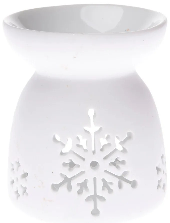 Ароматерапевтична лампа от бял порцелан, височина 9 см - Dakls