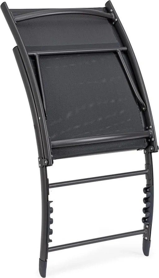 Антрацитен градински шезлонг метален Taylor – Bizzotto