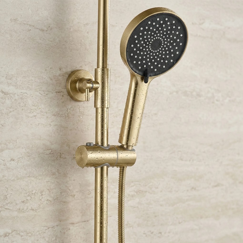 Комплект за душ Rea Lungo Stripe Brush Gold