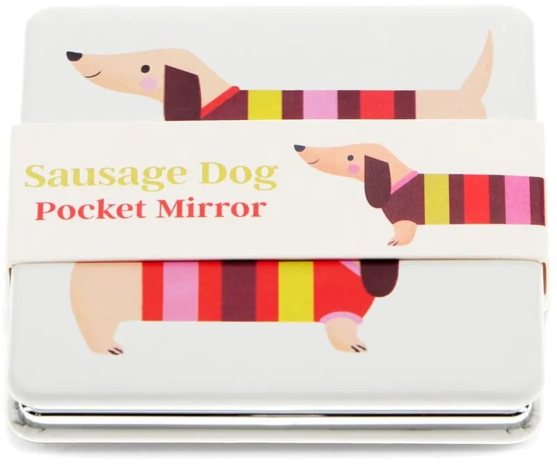 Козметично увеличително огледало 7x7 cm Sausage Dog – Rex London