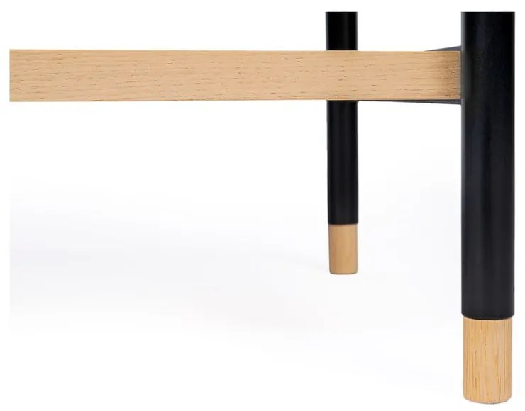 Черна етажерка в дъб 90x180 cm Jungend - Woodman