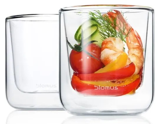 Двустенни стъклени чаши в комплект 2 бр. 200 ml Nero – Blomus