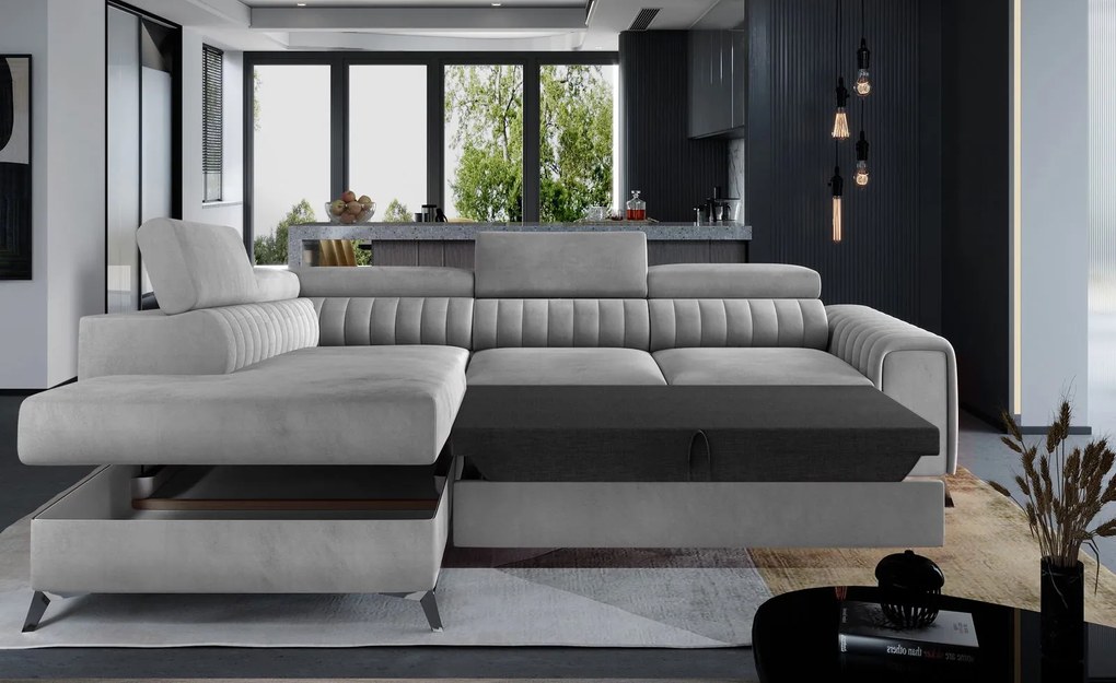 Ъглов диван Renesy-Gray-Left