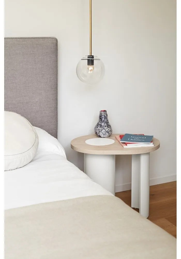 Странична масичка от декор от ясен 45x60 cm Nori – Teulat