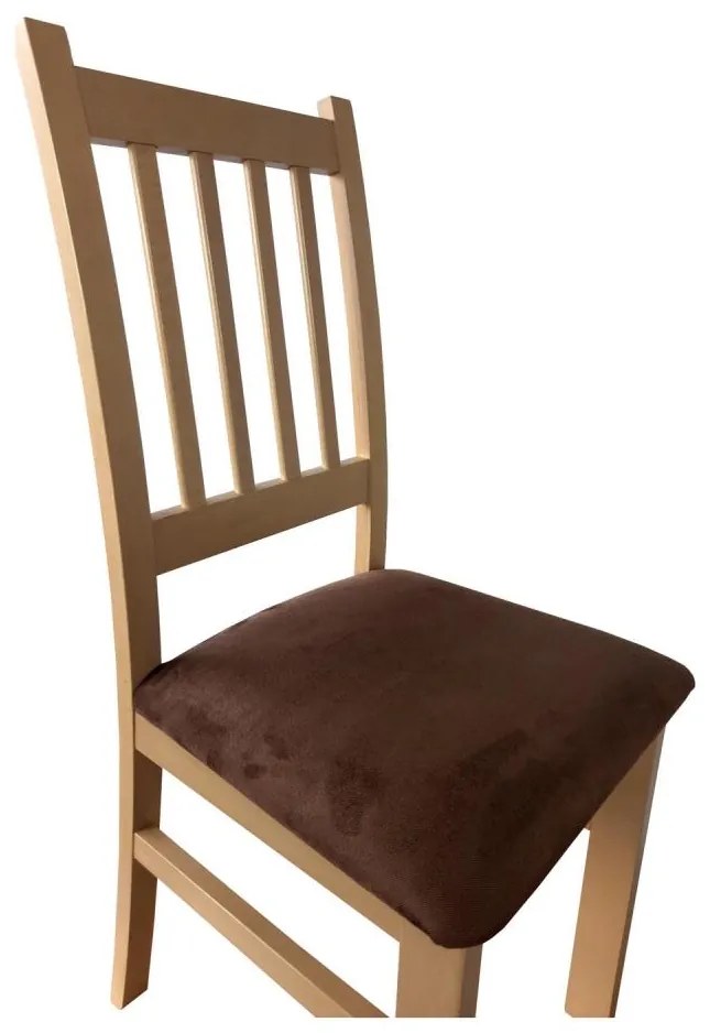 Трапезен стол SIMON бук/тъмно кафяв