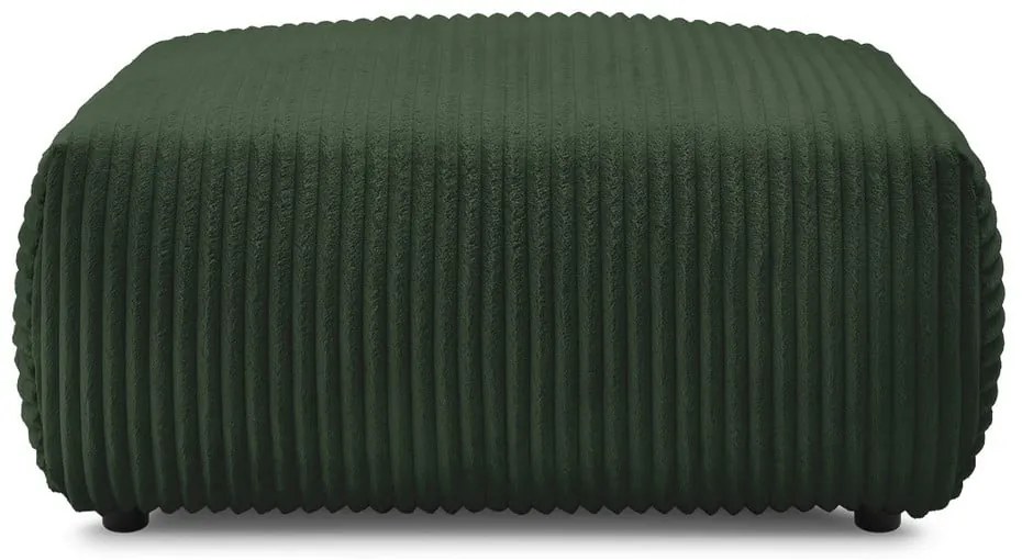 Тъмнозелена табуретка от рипсено кадифе Lucien – Bobochic Paris