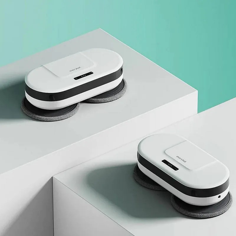 Робот за миене на подове Everybot EDGE 2 RS350, 27W, 210 мл, Мокро/сухо, Автономност до 200 мин, 7 режима, Сензор против падане/блъскане, Бял