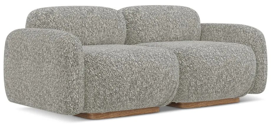 Сив модулен диван 190 cm Ailani – Makamii