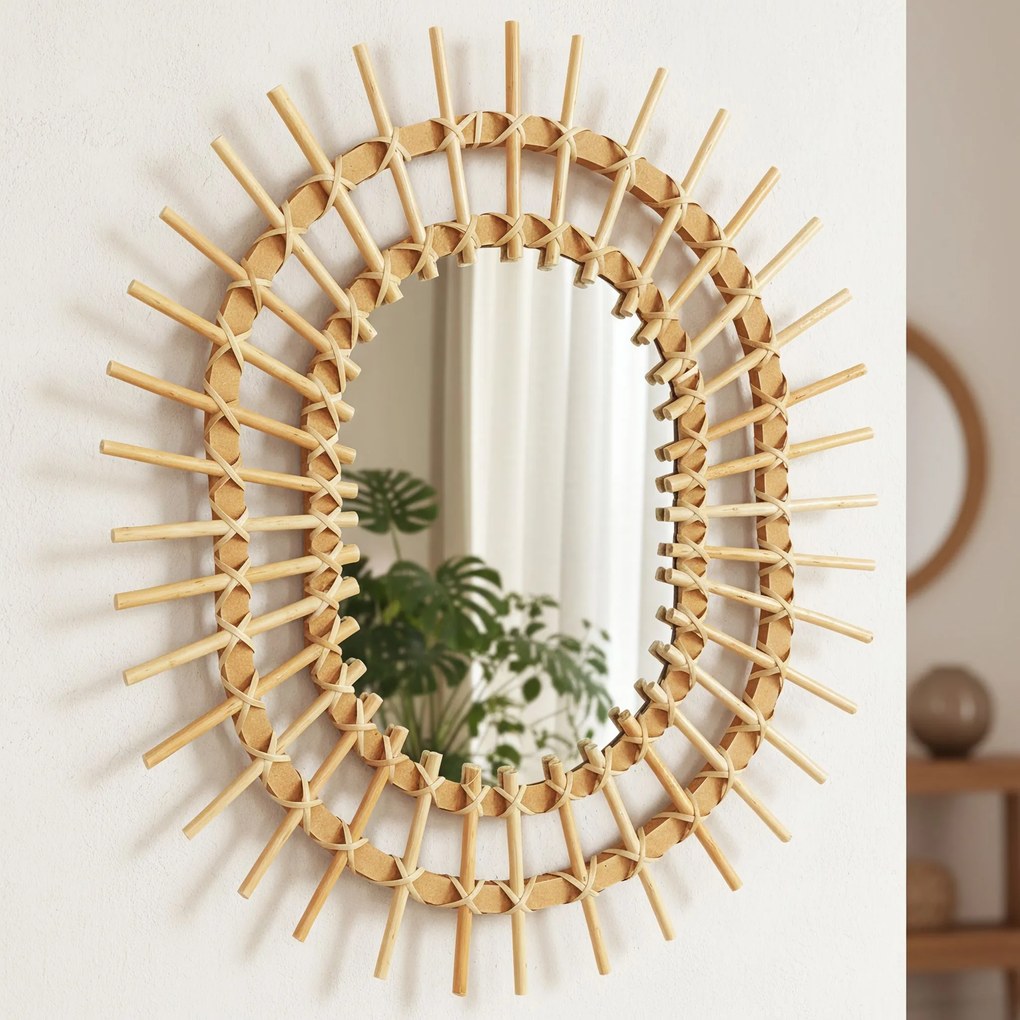 Бохо стенно огледало 57CM QDJ5749