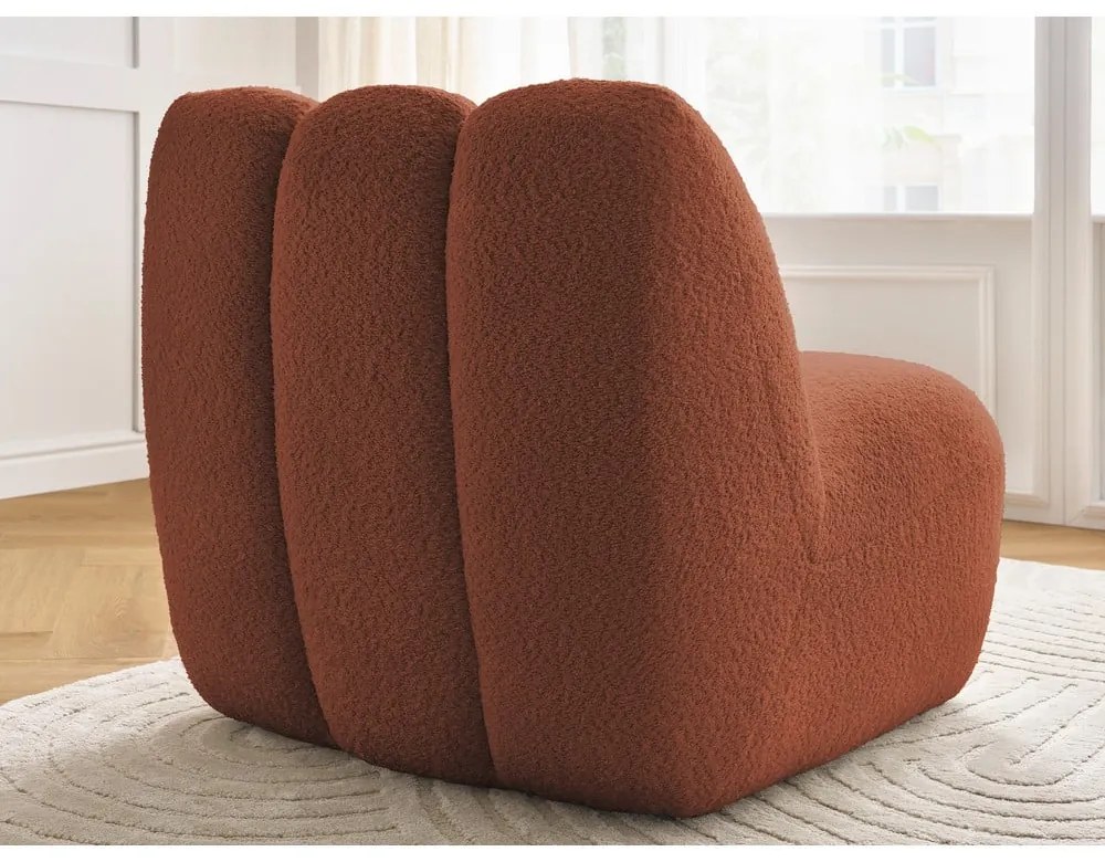 Кресло от прежда с примки от букле в тухлен цвят Janissaire – Bobochic Paris
