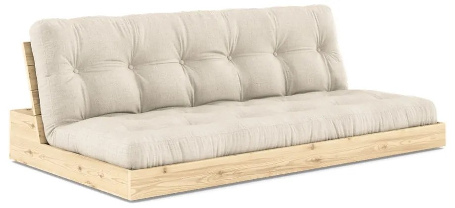 Сив и бежов ленен диван 196 см Base – Karup Design