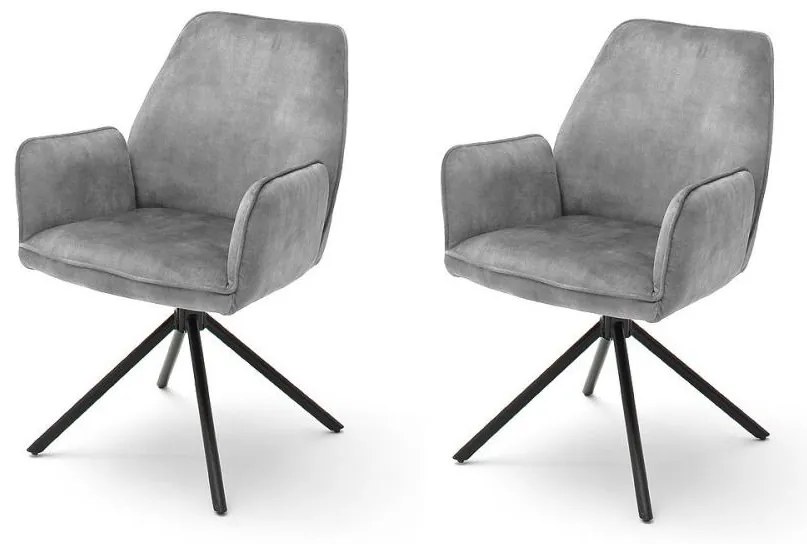 Трапезен стол NEXORO, 1 бр., сив