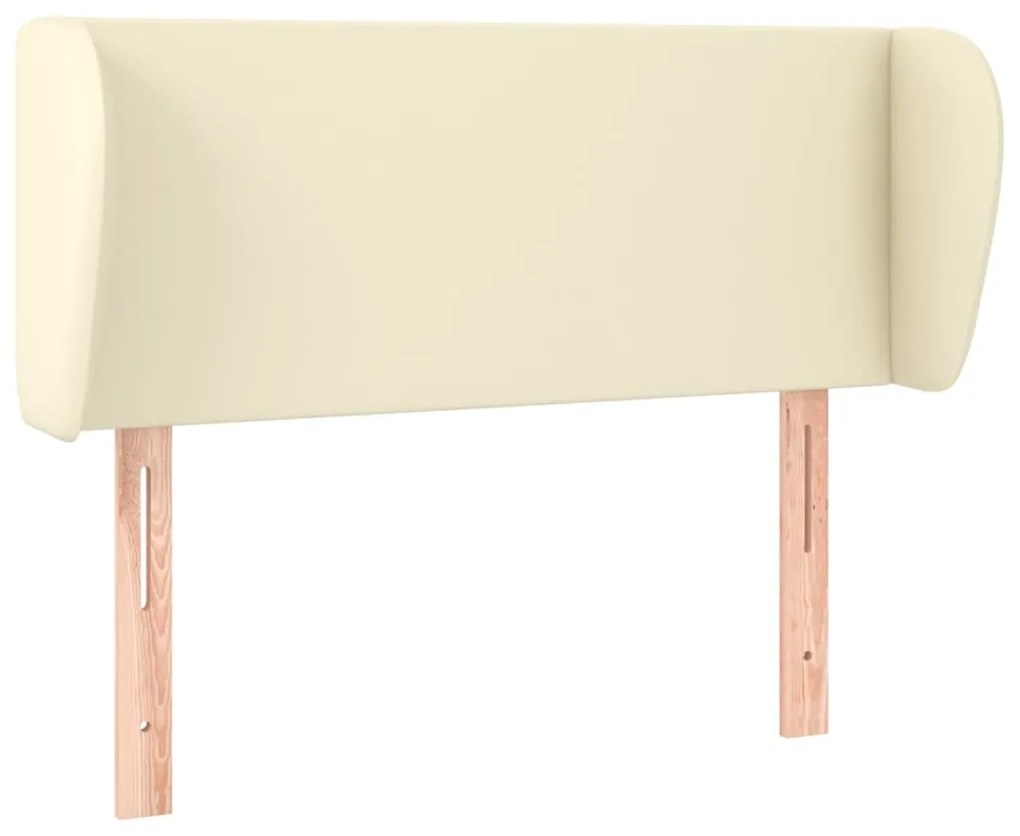3116938 vidaXL Горна табла с уши, кремава, 83x23x78/88 см, изкуствена кожа