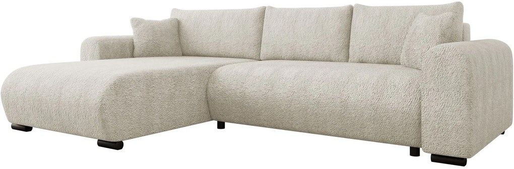 Ъглов диван Merkos-Кремаво